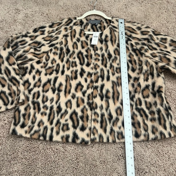 NWT new OS one size Anthropologie boxy jacket leopard animal print S M L XL - Picture 16 of 17